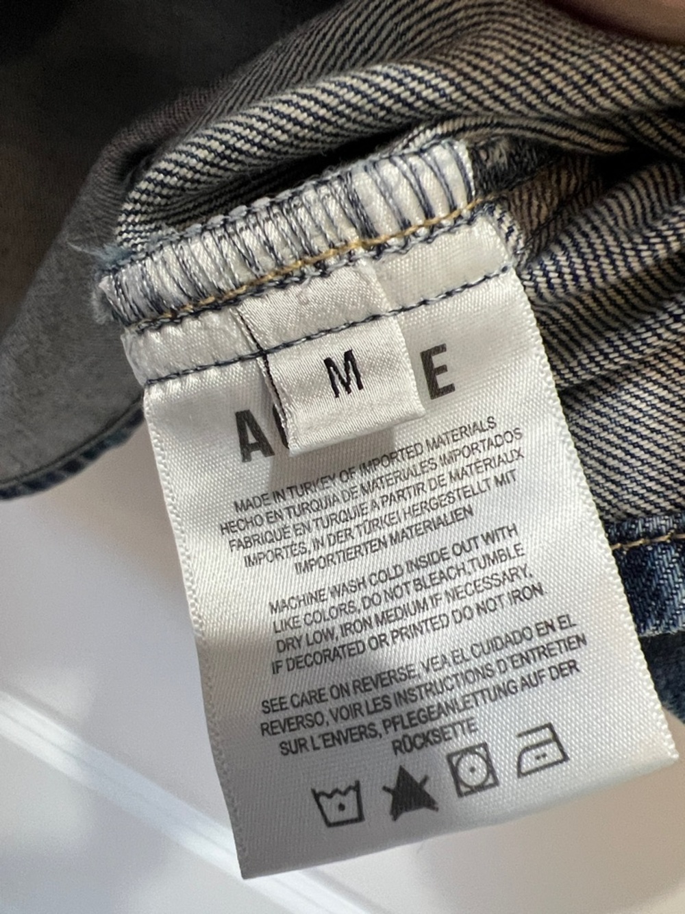 Agolde denim top - Picture 2 of 2